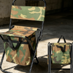 Camouflage Folding Fishing Chair with Cooler Bag