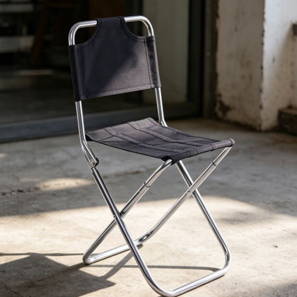 Lightweight Aluminum Folding Chair with Backrest