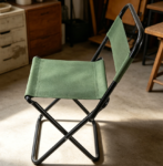 Green Portable Folding Camping Chair with Backrest