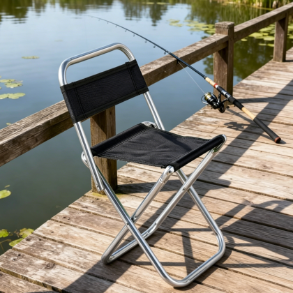 Lightweight Outdoor Folding Chair with Backrest