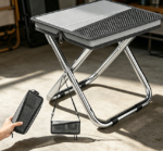 Grey 2-in-1 Camping Stool and Bag