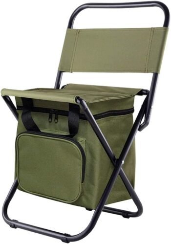 Army Green Waterproof Camping Chair with Cooler
