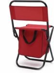 Red Portable Folding Fishing Chair with Bag