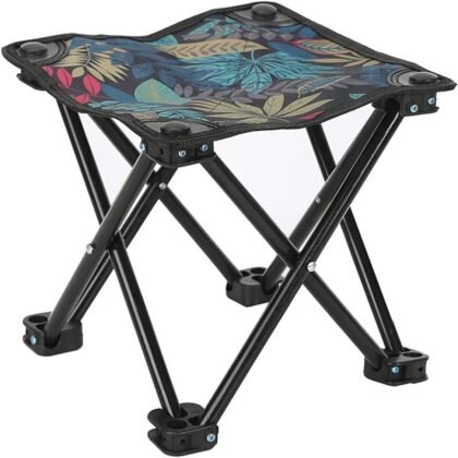 Blue Portable Lightweight Folding Camping Stool