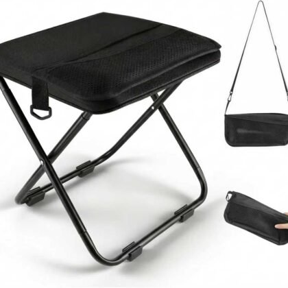 12-Inch Black Pocket Chair with Pockets