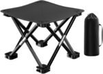 Black Lightweight Outdoor Folding Camping Stool