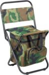 Camouflage Foldable Camping Chair with Cooler Bag