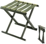 Military Green Heavy Duty Steel Folding Stool