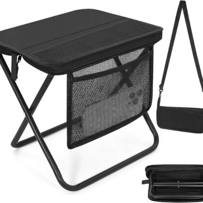 Lightweight Camp Stool with Side Pocket